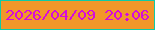 文字の大きさ：4、枠の色：10caa6、背景の色：f2972a、文字の色：d50cdc 無料ブログパーツのブログ時計