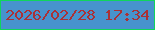 文字の大きさ：1、枠の色：10d55c、背景の色：4793cd、文字の色：aa3136 無料ブログパーツのブログ時計