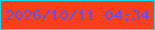 文字の大きさ：2、枠の色：10d9f5、背景の色：fb3e1c、文字の色：5a54ea 無料ブログパーツのブログ時計