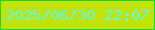 文字の大きさ：4、枠の色：10da2f、背景の色：c1e303、文字の色：59faf4 無料ブログパーツのブログ時計
