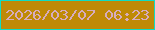 文字の大きさ：5、枠の色：10dcc4、背景の色：bf8a07、文字の色：d6acbf 無料ブログパーツのブログ時計