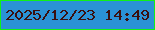 文字の大きさ：4、枠の色：10f118、背景の色：2a92d6、文字の色：3a100f 無料ブログパーツのブログ時計