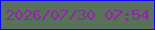 文字の大きさ：4、枠の色：1104fb、背景の色：577259、文字の色：9422ad 無料ブログパーツのブログ時計