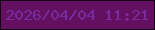 文字の大きさ：2、枠の色：110513、背景の色：641061、文字の色：792c9d 無料ブログパーツのブログ時計