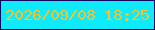 文字の大きさ：2、枠の色：11075c、背景の色：0debfc、文字の色：fdc122 無料ブログパーツのブログ時計
