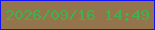 文字の大きさ：1、枠の色：1111fa、背景の色：94744d、文字の色：3fb24c 無料ブログパーツのブログ時計