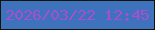 文字の大きさ：1、枠の色：111406、背景の色：3e72bd、文字の色：a64fd0 無料ブログパーツのブログ時計