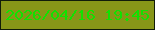 文字の大きさ：5、枠の色：111c09、背景の色：879618、文字の色：11e101 無料ブログパーツのブログ時計