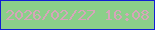 文字の大きさ：5、枠の色：111fd4、背景の色：8bcf8a、文字の色：d6a5ba 無料ブログパーツのブログ時計