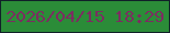 文字の大きさ：1、枠の色：112028、背景の色：2b8c38、文字の色：7c2d61 無料ブログパーツのブログ時計