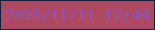 文字の大きさ：5、枠の色：11233a、背景の色：ae4863、文字の色：8b55b8 無料ブログパーツのブログ時計