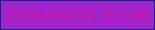 文字の大きさ：3、枠の色：11277d、背景の色：a123cb、文字の色：cf1a9f 無料ブログパーツのブログ時計