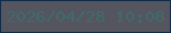 文字の大きさ：2、枠の色：112c49、背景の色：54555e、文字の色：3e6b6d 無料ブログパーツのブログ時計