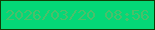 文字の大きさ：4、枠の色：113b04、背景の色：04d777、文字の色：4bbf6a 無料ブログパーツのブログ時計