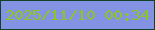文字の大きさ：2、枠の色：114127、背景の色：8492e4、文字の色：8dc624 無料ブログパーツのブログ時計