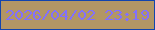 文字の大きさ：1、枠の色：1144ae、背景の色：b29665、文字の色：8270fd 無料ブログパーツのブログ時計