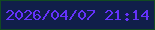 文字の大きさ：1、枠の色：114a22、背景の色：101e4a、文字の色：6532fb 無料ブログパーツのブログ時計