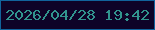 文字の大きさ：3、枠の色：11639c、背景の色：0e0328、文字の色：31948e 無料ブログパーツのブログ時計