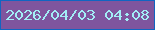 文字の大きさ：2、枠の色：1165c1、背景の色：7f559e、文字の色：a2eef6 無料ブログパーツのブログ時計
