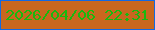 文字の大きさ：3、枠の色：1169e4、背景の色：c8671f、文字の色：19b90e 無料ブログパーツのブログ時計