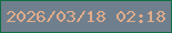文字の大きさ：3、枠の色：116e46、背景の色：707f8d、文字の色：e2ac8a 無料ブログパーツのブログ時計