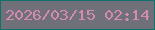 文字の大きさ：2、枠の色：11716c、背景の色：707178、文字の色：d48ab1 無料ブログパーツのブログ時計