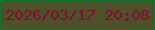 文字の大きさ：5、枠の色：11762e、背景の色：4e5028、文字の色：820c37 無料ブログパーツのブログ時計