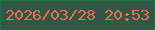 文字の大きさ：3、枠の色：117a3c、背景の色：355545、文字の色：eb6f53 無料ブログパーツのブログ時計