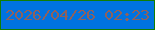 文字の大きさ：4、枠の色：117e03、背景の色：0073e0、文字の色：8e615c 無料ブログパーツのブログ時計