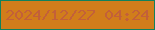文字の大きさ：2、枠の色：11815c、背景の色：d17d1b、文字の色：c36039 無料ブログパーツのブログ時計