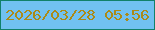 文字の大きさ：4、枠の色：11816a、背景の色：71c1f1、文字の色：ab8a17 無料ブログパーツのブログ時計