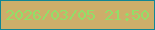 文字の大きさ：5、枠の色：118694、背景の色：cdae6a、文字の色：91df68 無料ブログパーツのブログ時計