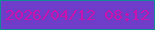 文字の大きさ：3、枠の色：118c97、背景の色：6f3dca、文字の色：c911ac 無料ブログパーツのブログ時計