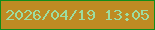 文字の大きさ：4、枠の色：118d1a、背景の色：be8b23、文字の色：9ddda1 無料ブログパーツのブログ時計