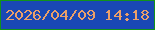 文字の大きさ：5、枠の色：11931a、背景の色：1948b5、文字の色：eba069 無料ブログパーツのブログ時計