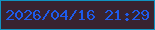 文字の大きさ：3、枠の色：1193c1、背景の色：382330、文字の色：1e5beb 無料ブログパーツのブログ時計