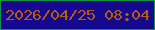 文字の大きさ：1、枠の色：119545、背景の色：14088f、文字の色：b85a0f 無料ブログパーツのブログ時計
