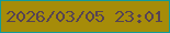 文字の大きさ：2、枠の色：119b9c、背景の色：a68c09、文字の色：564353 無料ブログパーツのブログ時計