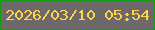 文字の大きさ：4、枠の色：119c12、背景の色：6e686a、文字の色：fad74b 無料ブログパーツのブログ時計