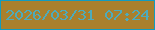 文字の大きさ：3、枠の色：119cc0、背景の色：a9802d、文字の色：4dabbb 無料ブログパーツのブログ時計