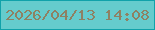 文字の大きさ：1、枠の色：11a2aa、背景の色：65cccd、文字の色：8e8163 無料ブログパーツのブログ時計