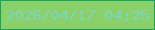 文字の大きさ：4、枠の色：11a668、背景の色：8bd168、文字の色：7bd6c1 無料ブログパーツのブログ時計