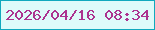 文字の大きさ：1、枠の色：11a9be、背景の色：defbfa、文字の色：ac3390 無料ブログパーツのブログ時計
