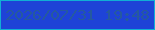 文字の大きさ：1、枠の色：11afd5、背景の色：1e43d7、文字の色：2559a0 無料ブログパーツのブログ時計