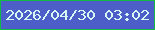 文字の大きさ：1、枠の色：11b945、背景の色：4e5ec8、文字の色：d8f8f6 無料ブログパーツのブログ時計