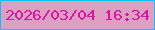 文字の大きさ：1、枠の色：11bdfd、背景の色：dda0c2、文字の色：da15a2 無料ブログパーツのブログ時計