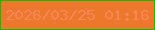 文字の大きさ：2、枠の色：11be07、背景の色：ed772a、文字の色：f8865c 無料ブログパーツのブログ時計