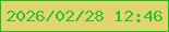 文字の大きさ：1、枠の色：11c317、背景の色：e2d46e、文字の色：2ac139 無料ブログパーツのブログ時計