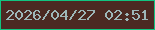 文字の大きさ：3、枠の色：11c480、背景の色：4b2922、文字の色：9db7b9 無料ブログパーツのブログ時計