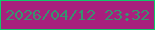 文字の大きさ：5、枠の色：11c86a、背景の色：a7207d、文字の色：38936f 無料ブログパーツのブログ時計